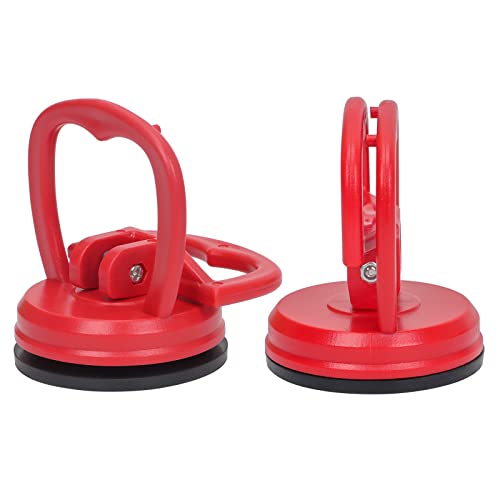 STREBITO Suction Cups Heavy-Duty 2 Pieces Screen Suction Cups Tool for iMac, iPhone, MacBook, iPad, TV, Phone, Laptop, Computer, Tablet, LCD Screen Remover - color: Red