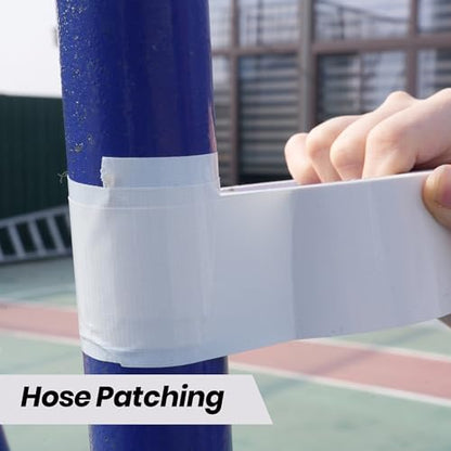 TAPEBEAR White Duct Tape Heavy Duty 1.88" x 90FT, Strong Tough Utility Ducting Tape Waterproof, No Residue, Flexible, Hand Tear Binding Tape Industrial Strength for Bundle, Patch, Protect & Repair - color: White, size: 1.88" x 90FT