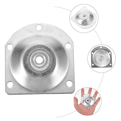 Sofa Leg Mounting Plate Sets 8pcs Furniture Accessories 12 Degree Slanted Plates - color: Silver