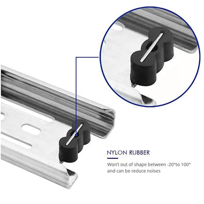 6 Pairs of 24 Inch Hardware 3-Section Full Extension Ball Bearing Side Mount Drawer Slides,100 LB Capacity Drawer Slide - color: Zinc Plated, size: 24 Inch