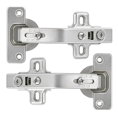 HJ 135 Degree Corner Cabinet Hinges, 2 Pack Lazy Susan Hinges, Corner Kitchen Cabinet, Cupboard Folded, Folden Door,Replacement Hardware,35mm Cup, 3D/6-Way Adjustable - size: 135°