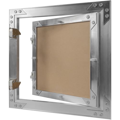 10" x 10" Waterproof Drywall Access Panel, Tileable and Paintable Ceiling and Wall Access Panel for Drywall, Wire Cover for Wall Covering Panels, Push to Open, Flush-Mount Wall Hole Cover - size: 10" X 10"