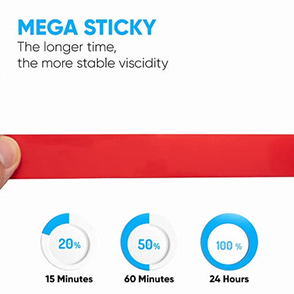HPP Double Sided Tape Clear,Heavy Duty Tape, Strong and Permanent for Outdoor and Indoor (1in x 9ft) - size: 1in x 9ft