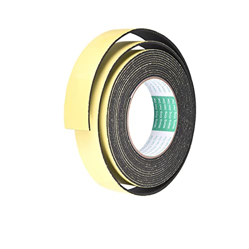 uxcell Sealing Foam Tape 30mm Wide 2mm Thick 5m/16.4ft Long, Self Adhesive Weather Strip for Window Door Insulation - size: 30mmx2mmx5m