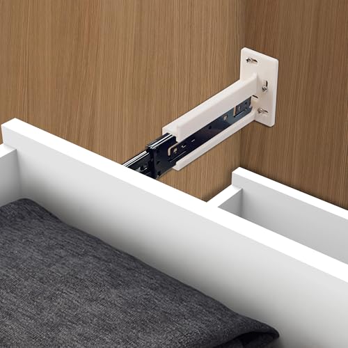 4 Pairs Drawer Track Back Plate,ABS Drawer Rail Bracket Compatible with R7265,Drawer Slide Mounting Brackets for Track Socket Repair Replacement - color: 8 Pcs