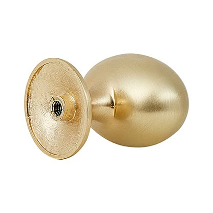 HARPOON Cabinet Hardware Knobs Round Furniture Mushroom Knob - 1.4 Inch 10 Pack Brushed Gold - color: Brushed Gold