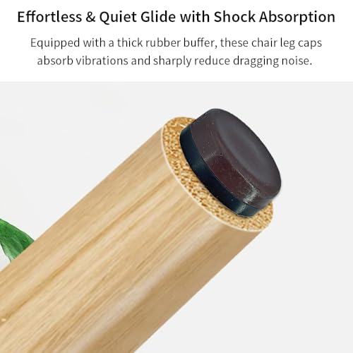16pcs Nail on Furniture Glides 1.1 Inch (28mm) Diameter Double Thick Nylon Brown Chair Leg Floor Protectors Furniture Sliders Pads Table Foot Gliders for Hardwood Carpet and Tile Floors - size: 1.1 Inch (28mm)-Brown-16P