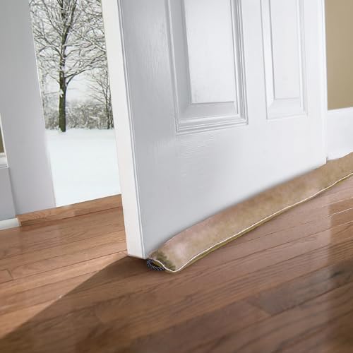 Frost King Door or Window Draft Stop Cloth Seal, 36-inches, Decorative Gold - size: 3' (Single), style: Beige Fleece