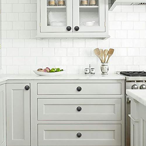 Ravinte Kitchen Cabinet Knob and Pull - Zinc Drawer Handle for Dresser Drawers 1 Pack Matte Black - color: Matte Black