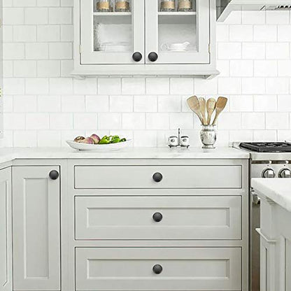 Ravinte Kitchen Cabinet Knob and Pull - Zinc Drawer Handle for Dresser Drawers 1 Pack Matte Black - color: Matte Black