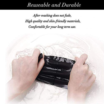 GALAXYLENSE 5 Packs Cotton Washable,Reusable Black Face Mask, Mouth Cover Breathable For Personal Care Protection - color: Black Packs 10