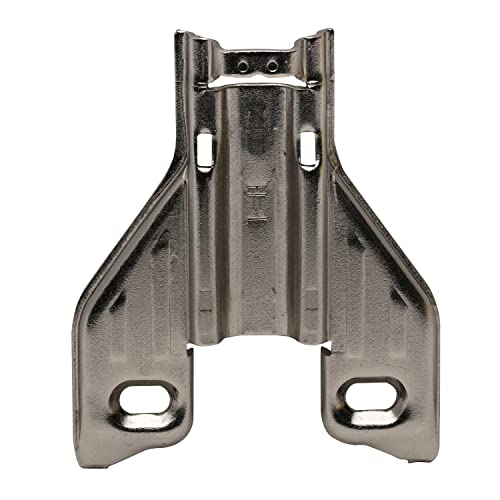 25 Pack DTC Pivot Pro Long Arm 1mm Screw on Hinge Mounting Plate, Cabinet Hinge Repair Plate for Face Frame Cabinet Application, Nickel Plated Steel with Mounting Screws, 88H10JQ