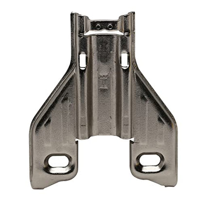 25 Pack DTC Pivot Pro Long Arm 1mm Screw on Hinge Mounting Plate, Cabinet Hinge Repair Plate for Face Frame Cabinet Application, Nickel Plated Steel with Mounting Screws, 88H10JQ