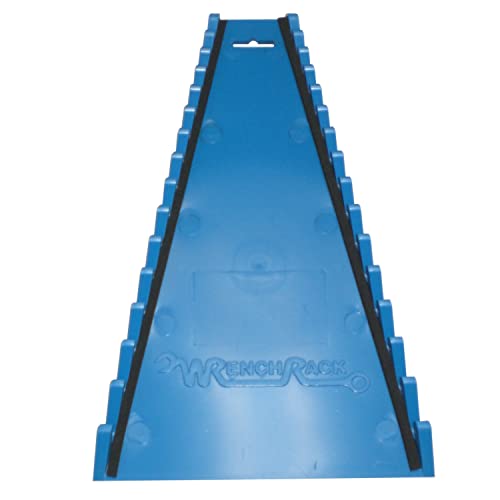 Protoco 4071 Reverse 15 Piece Wrench Rack, Magnetic, Tool Organizer for Tool Box, Tool Cart or Wall Mounted, Blue - color: Blue Magnetic, size: 15-Piece Reverse