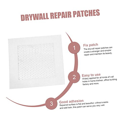 SHINEOFI 12-Piece Self-Adhesive Wall Repair Patches for Drywall Mesh Patch Kit Suitable for Wall Types Easy to Apply