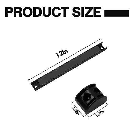12" Magnetic Tool Holder, 4 Packs Magnetic Storage Strips Magnet Bar PVC Coated for Garage Tool Organizer Mounted Hanging Strip,Heavy Duty of Holder Easy to Install - style: 12IN-4 PACK