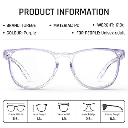 TOREGE Safety Glasses, Safety Goggles Eye Protection With Anti-Fog And Anti-Blue Light Lenses For Women Nurse (Light Purple Blue&Clear Lens) - color: Light Purple Blue&clear Lens
