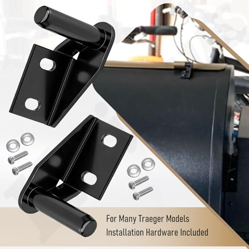 Lid Hinge Kit KIT0001 Use for Many Traeger Models, Traeger Lid Hinge Kit Includes 1 Left, 1 Right Hinges & Installation Hardware