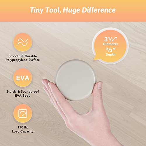 CO-Z Furniture Sliders - 8 Pack, 3 1/2" Reusable Furniture Sliders for Carpet, Heavy-Duty Furniture Gliders Movers for Hardwood Floors, Plastic Moving Pads for Heavy Furniture, Floor Protectors - size: 3 1/2" Round-8 Pack, Plastic