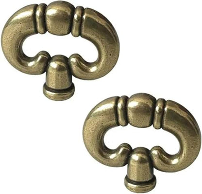 2Pcs Antique Bronze Ring, Vintage Style Drawer Knob Ring with Back Plate Antique Black Bronze Drawer Pull Dresser Cabinet Knob Kitchen Door Knob Hardware Cabinet Dresser Cabinet