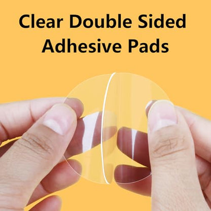 25Pcs Double Sided Mounting Pads Clear Sticky Pads Heavy Duty Adhesive Tape for DIY Reusable Sticky Pads for Home Decor and Crafts - size: 25Pcs