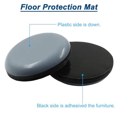 Bivethoi 20 Pcs Furniture Glide Round,Self-Adhesive Sliders Pads Magic Sliders Floor Protectors Sofa Glides for Wood, Ceramic Tile Floor(30mm) - size: 1-5/16", Round