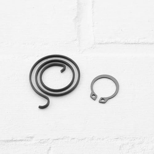 20pcs Door Handle Spring Repair Kit 2.5 Turn Coil 2mm Thick 27.5mm Diameter Coils 1mm Circlip DIY Door Handle Kit Black Coating, HP934W