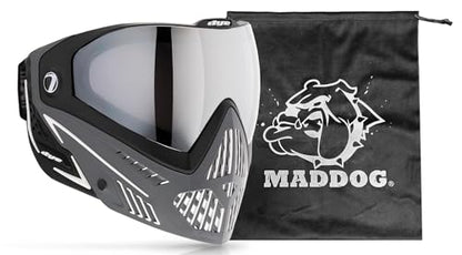 Maddog Dye i5 Thermal Anti-Fog Paintball Airsoft Mask Goggle System Combo with Microfiber Bag | Safety Certified Protection - color: Shades