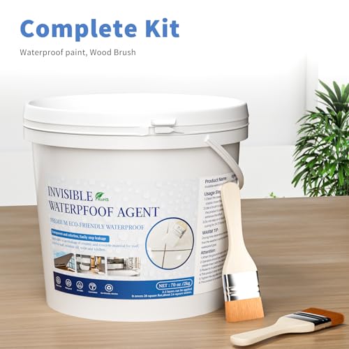 Liquid Waterproof Sealant, 70 Oz Invisible Waterproof Agent, Transparent Repairing Leak Adhesive Used for Cracks and leaks, Indoor & Outdoor Water Coating - style: 70 OZ