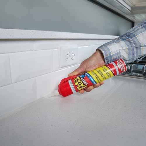 Flex Caulk, Silicone, Waterproof & Weatherproof Sealant, Strong, Indoor, Outdoor, Bath, Kitchen, Shower, Sink, Window, Baseboards, Door, RV, Roof, Wood, Glass, Tile, Marine, Clear, 6.5 oz, 1-Pack - style: Silicone, Clear, 6.5 oz, 1-Pack