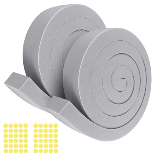 AC Window Seal Kit with Adhesive - 2Pcs Gray Foam Insulation Strips 2"x1"x6.5Ft,Air Conditioner Foam for Window Units, Energy Saving & Dustproof - size: 2''x1''x6.5ft-2pcs