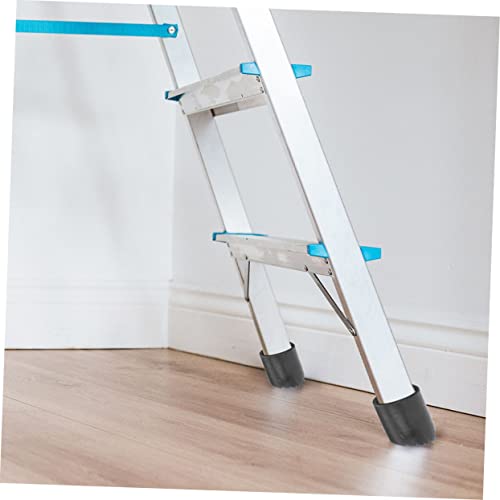 2pcs Slip Mats Ladder Foot Cover Non-Slip Stair Treads for Ladder Safety - size: 8.5X8.5CM