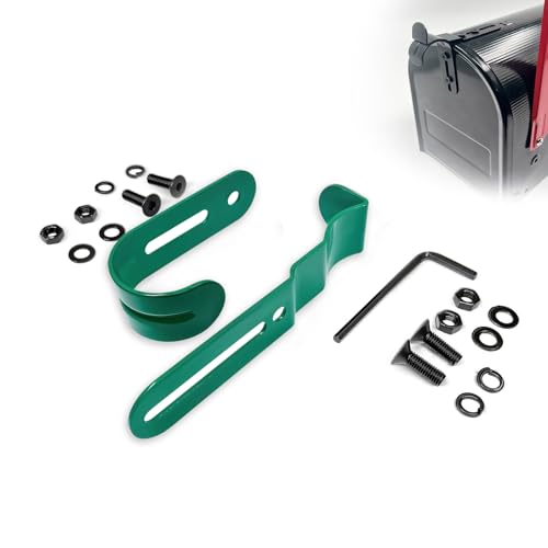 Thickened Mailbox Latch and Handle Kit,Mailbox Latch Replacement Kit,Secure Replacement Parts for Repairing Mailbox Door latches, Easy to Install and with a Solid and Durable Structure. (Green) - color: Green