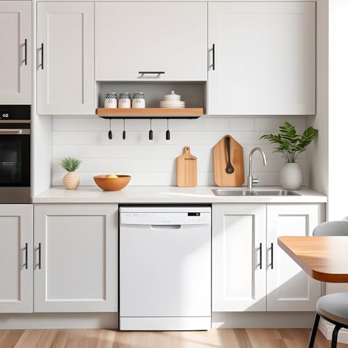 Probrico 5 Pack Holes Spacing (96mm) 3.75inch Black Kitchen Cabinet Handles Stainless Steel Matte Black Cabinet Pulls Round T Bar Pull Handle for Cabinets and Drawers Total Length 6inch(150mm) - color: Black, size: Hole Centers: 3-3/4"