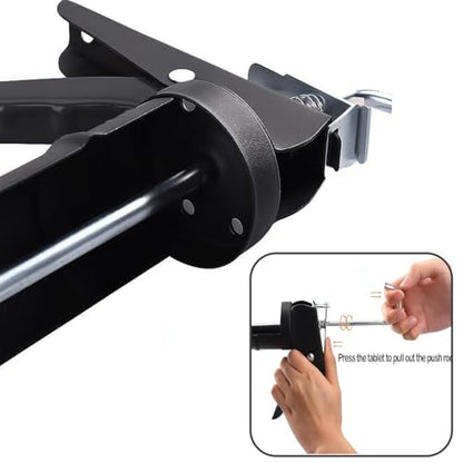 ADAK - Professional Caulking Gun, 10:1 Thrust Ratio, Caulking Gun No Drip, Hand Tool for Silicone & Sealant Application, Smooth Pressure Caulk Gun, Caulking Gun Tool (Whole Black) - color: Whole Black