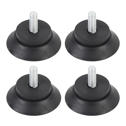 Furniture Rubber Feet Floor Protector, 4pcs Anti Slip Suction Cup Feet for Fitness Equipment, Chairs, Table Legs, Screw Fixation Suction Cup Rubber Feet with Screw