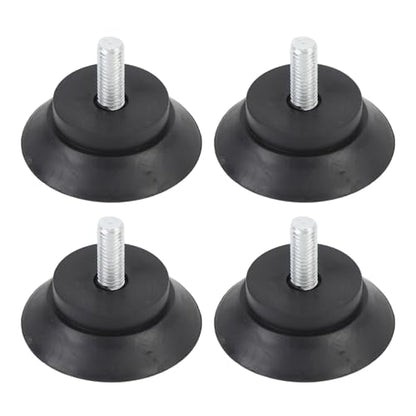 Furniture Rubber Feet Floor Protector, 4pcs Anti Slip Suction Cup Feet for Fitness Equipment, Chairs, Table Legs, Screw Fixation Suction Cup Rubber Feet with Screw