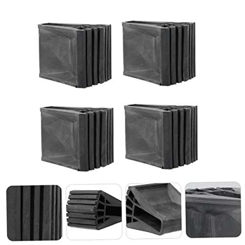 Hemoton 4pcs Thick Slip Stair Treads Mats Stair Pads Non-Skid Ladder Feet Covers