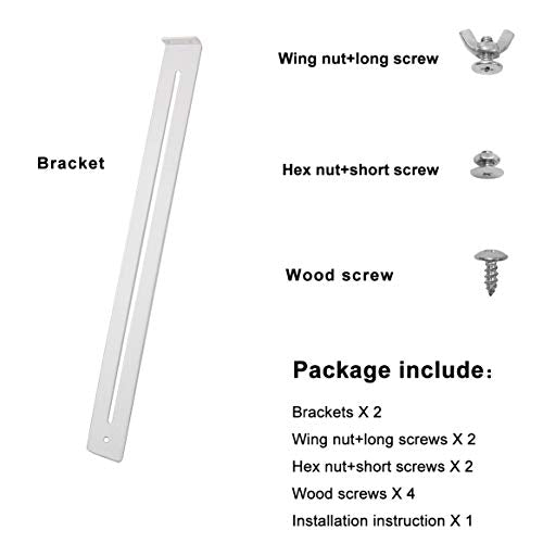 FRMSAET Drawer Repair Kit - Used to Reinforce and Repair Wooden/MDF/Chipboard Drawers Cabinet Reinforcement Heavy Duty Steel Hardware Furniture Accessories - Includes Screws (1 Pack) - size: 1 Pack