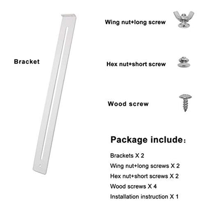 FRMSAET Drawer Repair Kit - Used to Reinforce and Repair Wooden/MDF/Chipboard Drawers Cabinet Reinforcement Heavy Duty Steel Hardware Furniture Accessories - Includes Screws (1 Pack) - size: 1 Pack