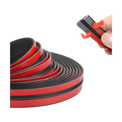 BESULEN 23 Ft Car Windshield Weather Stripping, 14mm T Shape Adhesive Rubber Seal Strip, Auto Sunroof Sealing Gasket, Front Rear Windshield Trim Stripping Leak Sound Proofing Weatherstrip - size: 23 Ft/0.55''wide