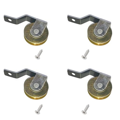 8 Piece 1 inch Heavy Duty Anti Detonation Sliding Screen Door Roller Replacement Kit with V Bias Bent Tension Springs for Patio DIY Screen Door Replacement Roller - size: 1-inch flyscreen roller