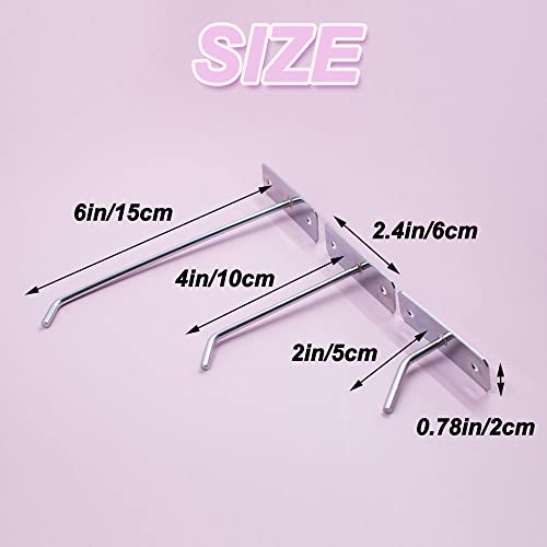30pcs Wall Mounted Heavy Duty Metal Single Hooks Home Storage Organizer Hanger Stainless Steel Hooks (2/4/6inch) - size: 2/4/6 IN