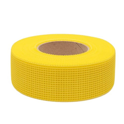 TOOLPRO Self- Adhesive Fiberglass Mesh Drywall Tape for Sealing Drywall Joints. (1, Yellow) - color: Yellow