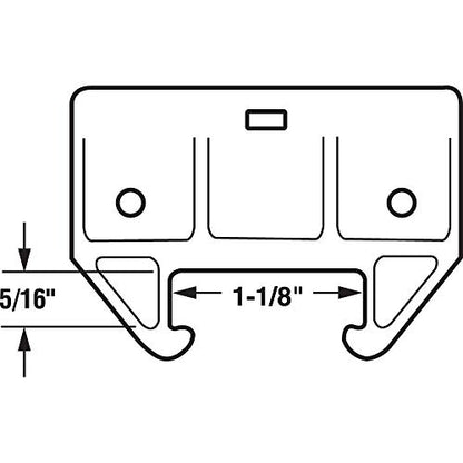 Slide-Co 22495 Drawer Track Guide Kit, 1-1/8 In., Plastic, Green (1 Kit)