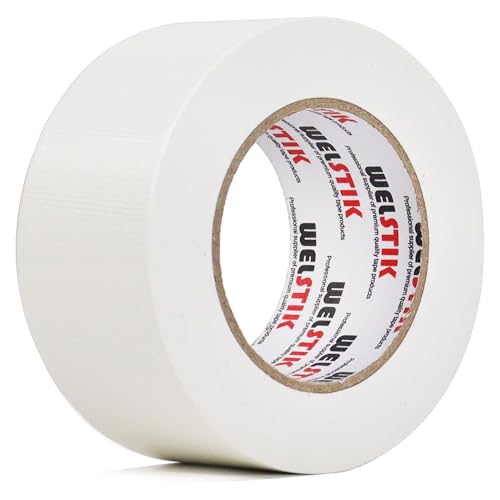 WELSTIK Professional Grade Duct Tape,Winking Tape,Waterproof Duct Cloth Fabric for Photographers,Repairs, DIY,Crafts,Indoor Outdoor Use(2 Inch X 45 Yards,White) - color: White, size: 2"X45yard