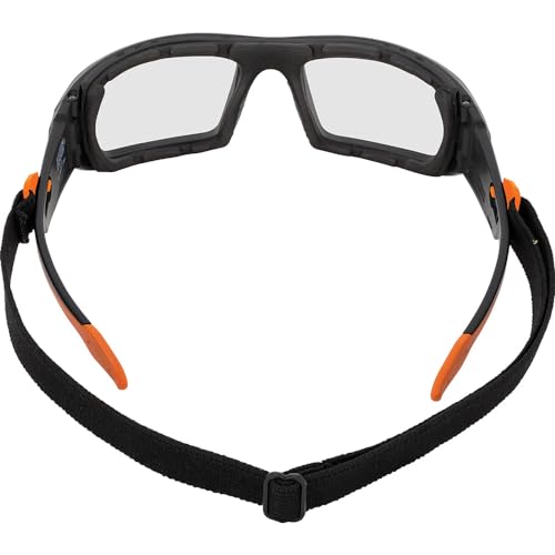 Klein Tools 60538 Gasket Safety Glasses, Professional PPE Protective Eyewear, Full Frame, Scratch Resistant, Anti-Fog, Indoor/Outdoor Lens - size: Gasket, Clear