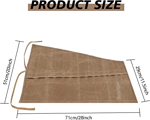 14 Pockets Tool Roll Organizer,Wrench Roll Up Pouch,Wrench Organizer & Tool Pouch,Roll Up Tool Bag,Wrench Roll,Tool Organizer Bag,Roll Up Pouch for Electrician,HVAC,Plumber,Carpenter or Mechanic - style: 14 Pockets