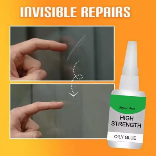 2pcs High Strength Oily Glue Universal Superglue,Mighty Instant Glue for Resin Ceramic Metal Glass Used for Quick Repair of Metal, Plastic, Wood, Glass, Jade and So On