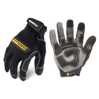 Ironclad General Utility Work Gloves GUG, All-Purpose, Performance Fit, Durable, Machine Washable (1 Pair) Black - size: Medium (Pack of 1)